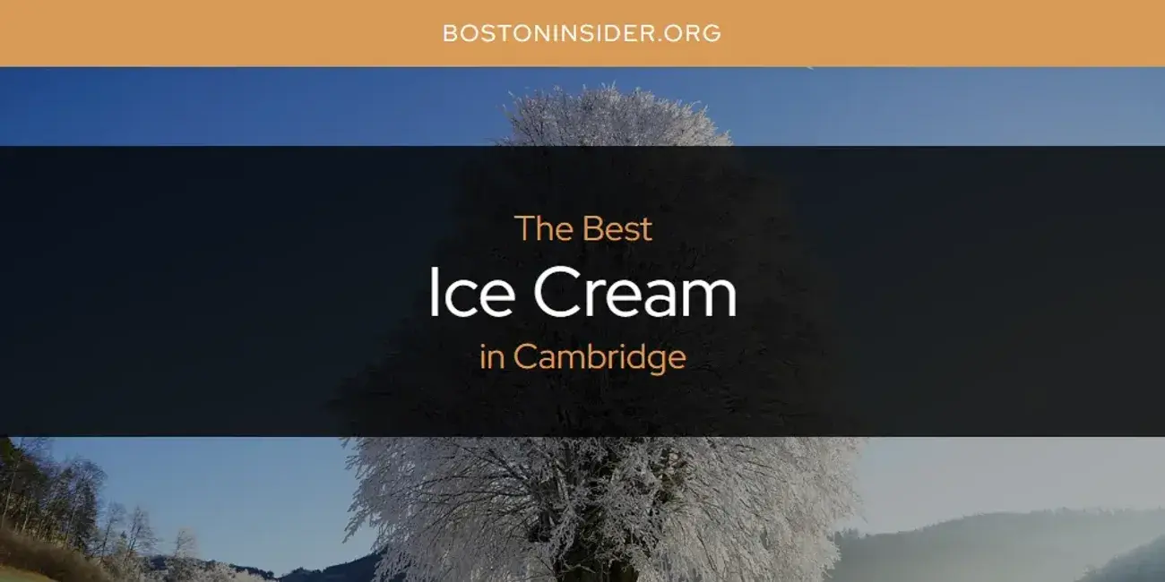 The Absolute Best Ice Cream in Cambridge  [Updated 2024]
